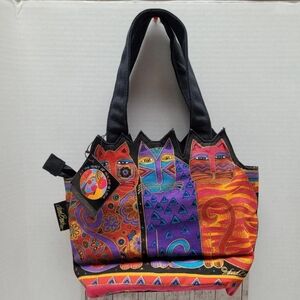 Laurel Burch Cat Cutout Tote NWT
